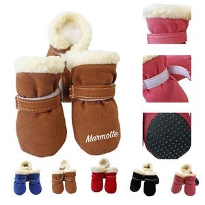 Warm Winter Little Pet Dog Shoes Fleece Snow Booties