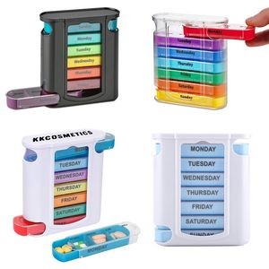 Weekly Pill Organizer, Four Times-a-Day, 1 Dispenser w/ Stackable