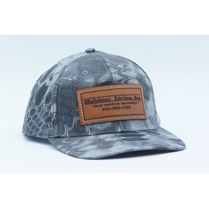 Outdoor Cap OC871CAMO Premium Camo Twill 6-Panel Structured Cap with Leather Patch