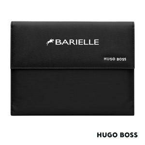 Hugo Boss® Pinstripe A5 Folder - Black