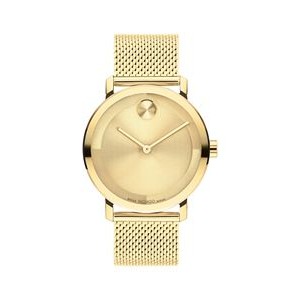 Movado Bold Evolution 2.0 Ladies' Gold Watch w/Mesh Bracelet