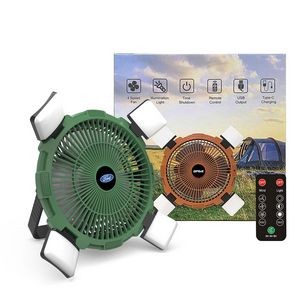 ResQ Multi-Use Portable Outdoor Fan with Light and Hook, 8000mAh Power Bank, Type-C Charging port