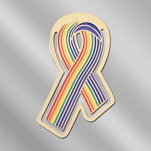 Rainbow Pride Awareness Ribbon Bookmark