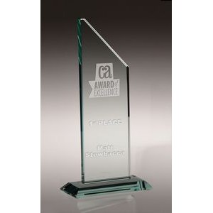 Large Tower Jade Crystal Award