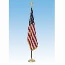 Deluxe Crown™ U.S. Flag Presentation Set With 9' Oak Flagpole