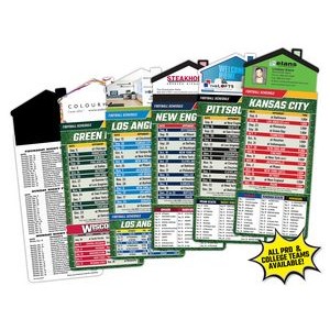 Magna-Card House Shape Magnet - Football Schedules (3.5x9)