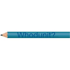 Sky Blue Round Golf Pencils