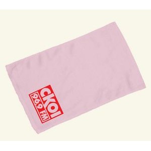 Velour Deluxe Golf Towel Hemmed 16" X 25"- Light Pink (Imprinted)
