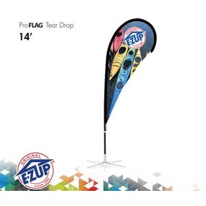 ProFlag™ 14' Tear Drop Flag w/ Ground Stake, Pole, & Storage Bag