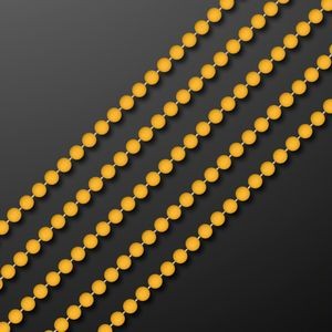 7mm 33" Round Yellow Beads (Non-Light Up) - BLANK