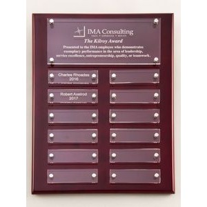 Rosewood High Gloss Plaque w/Acrylic Engraving Plates