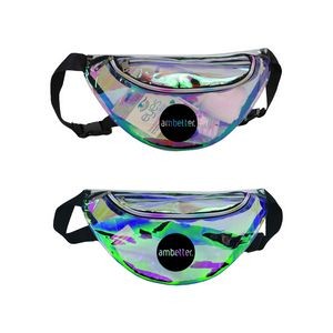 Clear Vinyl Holographic Fanny Pack