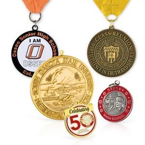 Medals Die Cast Zinc Alloy (2-1/2" 3mm)
