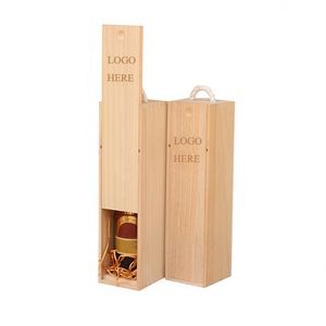 Wooden Wine Gift Box for Single Bottle