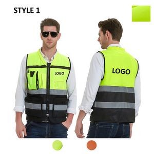 Custom Multi Pocket Safety Vest