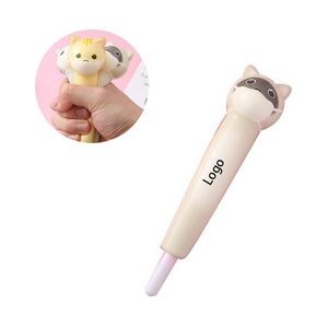 2 in 1 Squishy Cat Ball Pen and Squeeze Toy