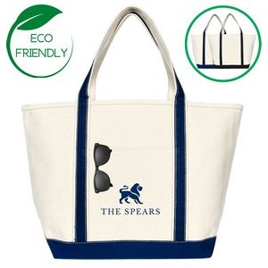 River Open-Top Boat and Tote Canvas Bag - Navy