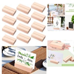 3 x 1.6 x 0.8 Inches Wood Place Card Holders
