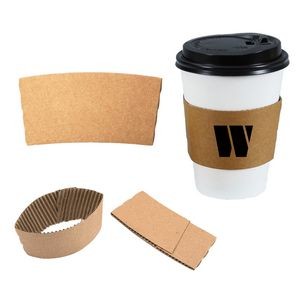 Custom Premium Printed Kraft Coffee Cup Sleeves