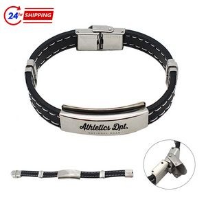 Titanium Steel Rubber Bracelet