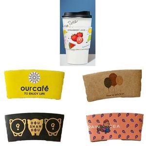 Craft Paper Coffee Cup Sleeve