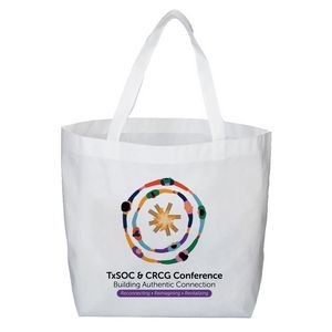 Full Color Sublimation Printed Tote Bags W/ Gusset (20
