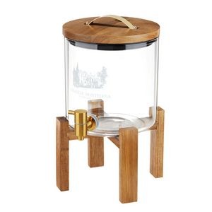 Modern Manor Wood & Glass Drink Dispenser by Twine Living®