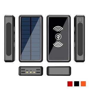 Stay Charged Anywhere 10,000mAh Wireless Charger & Solar Power Bank
