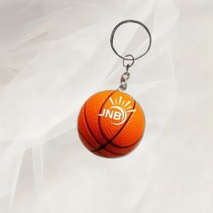 Keyring with Miniature Stress Ball