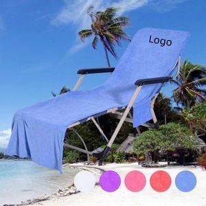 Beach Chair Cover With Side Pockets