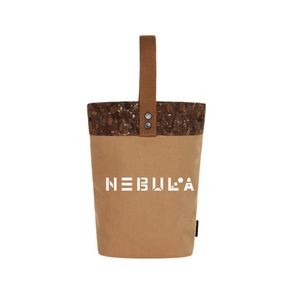 Environmental Friendly Canvas and Cork Wine Bag With PU Spliced