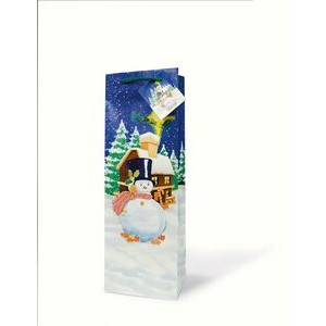 The Holiday Wine Bottle Gift Bag (Frosty Eve)