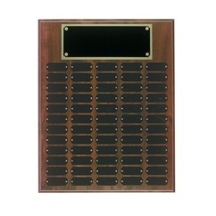 16" x 20" Cherry Finish Perpetual Plaque with 60 Plates