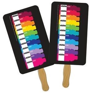 Rectangle Sandwiched Hand Fan Full Color