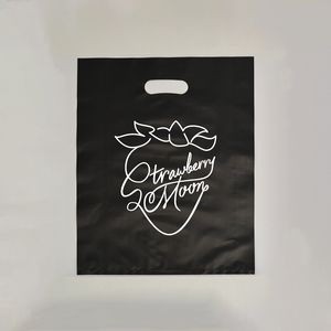 Frosted Black Colored Poly Merchandise Bag/ 2.5 Mil (12"x15")