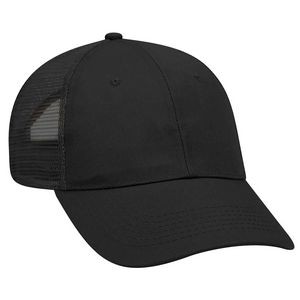 OTTO Promo Cotton Blend Twill 6 Panel Low Profile Mesh Back Trucker Hat