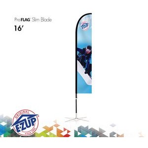 ProFlag™ 16' Slim Blade Flag with Ground Stake, Pole, & Storage Bag