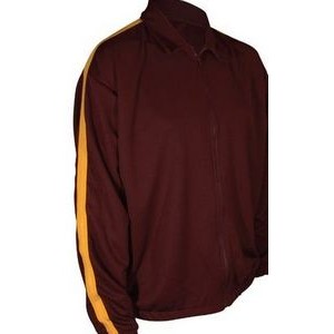 Adult 14 Oz. Stretch Double Knit Poly Warm Up Pullover Jacket