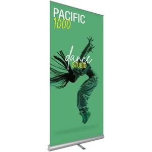 Pacific 1000 Silver Retractable Banner Stand