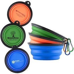 Large Collapsible Silicone Dog Bowl