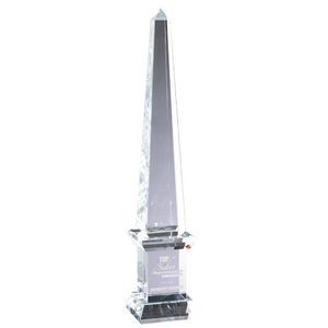 Ultimate Achievers Crystal Obelisk Tower Award - 24'' H