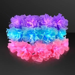 Light Up Flower Crowns 6-Color Rainbow Assortment - BLANK