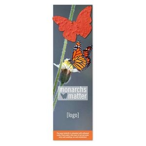Seed Paper Save The Monarchs Bookmark - Design A