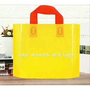 Plastic Custom Packing Soft Loop Handle Shopping Garment Recycle Pe Bag