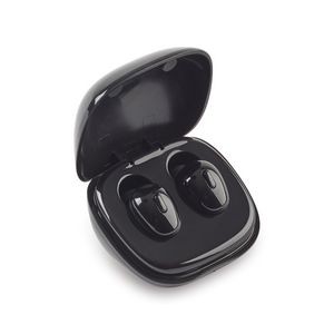 Optima TWS Earbud w/Wireless Charging Case - Black