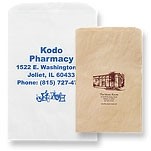 Short Run Printed White Kraft Merchandise Bag (1000 Piece) (14"x3"x21")