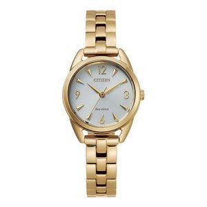 Citizen Ladies' Eco-Drive Watch, Gold-Tone with White Dial