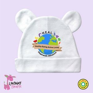 Baby Bear Beanie Hat / Cap WITH EARS (Includes up to full color)