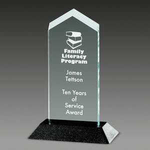 Pop Frosted Arrow™ Pop-In Award (4 7/8"x7½")