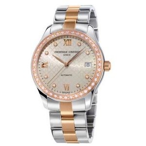 Citizen® Frederique Constant Ladies Classics Stainless Steel Watch w/Diamond Bezel